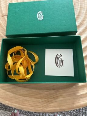 Goyard Green Storage Box with White Logo